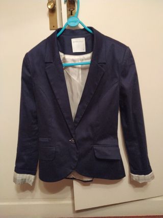 americana azul marino talla s