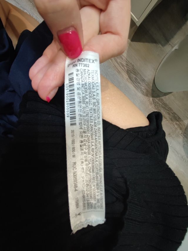 Jersey punto canale Zara talla M