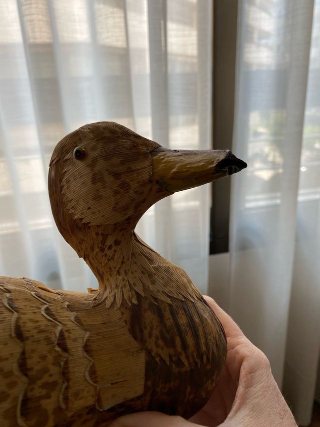 Juego de dos patos para decoración