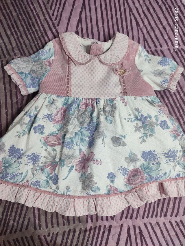 vestido Marta y Paula talla 12 meses 