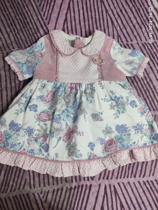 vestido Marta y Paula talla 12 meses 