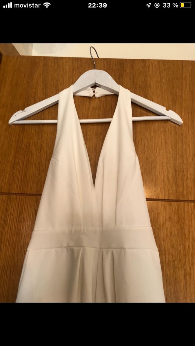 Mono largo blanco nuevo a estrenar