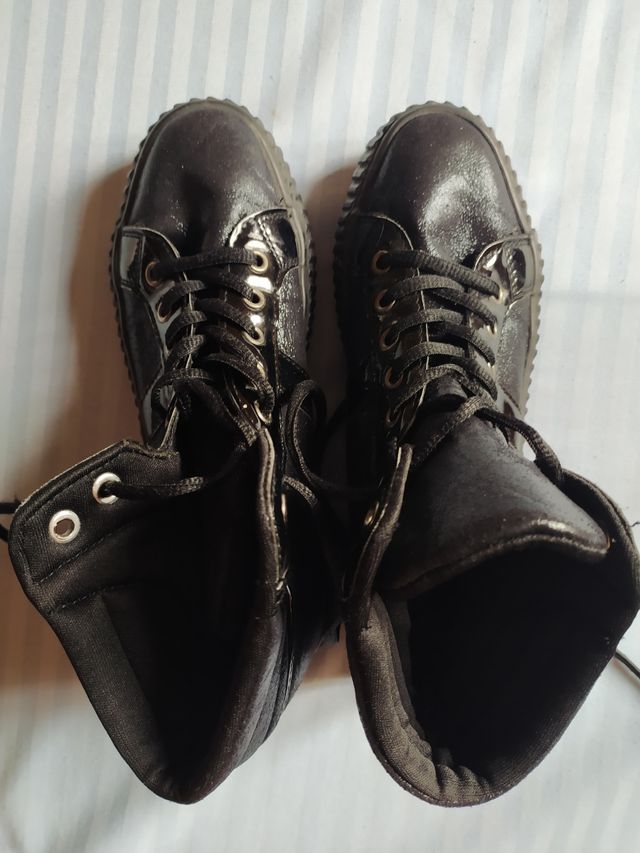Botines negros mujer T37