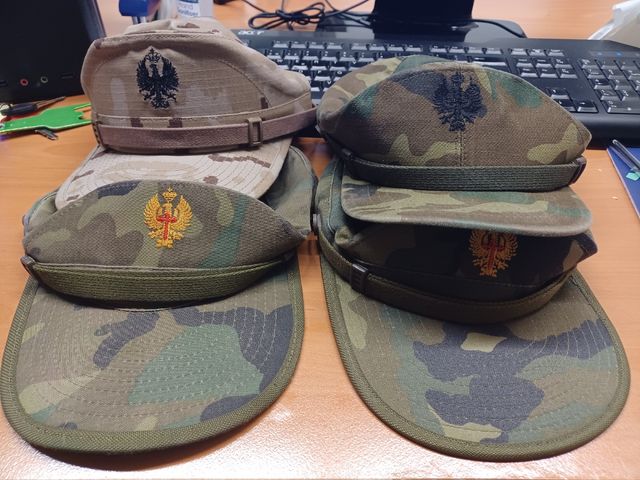 Gorras faena ejército español árida, mimeta lote