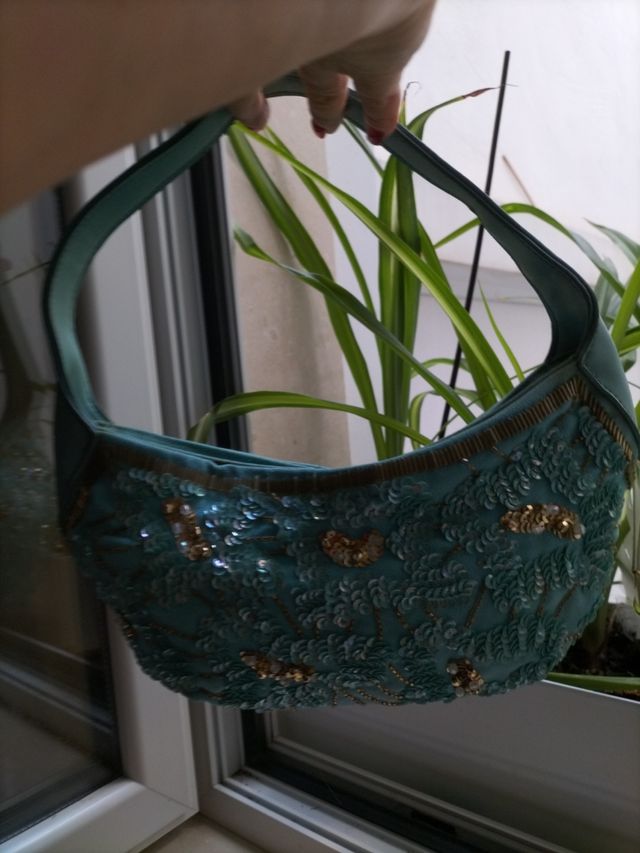 borsa turchese elegante J mattiolo