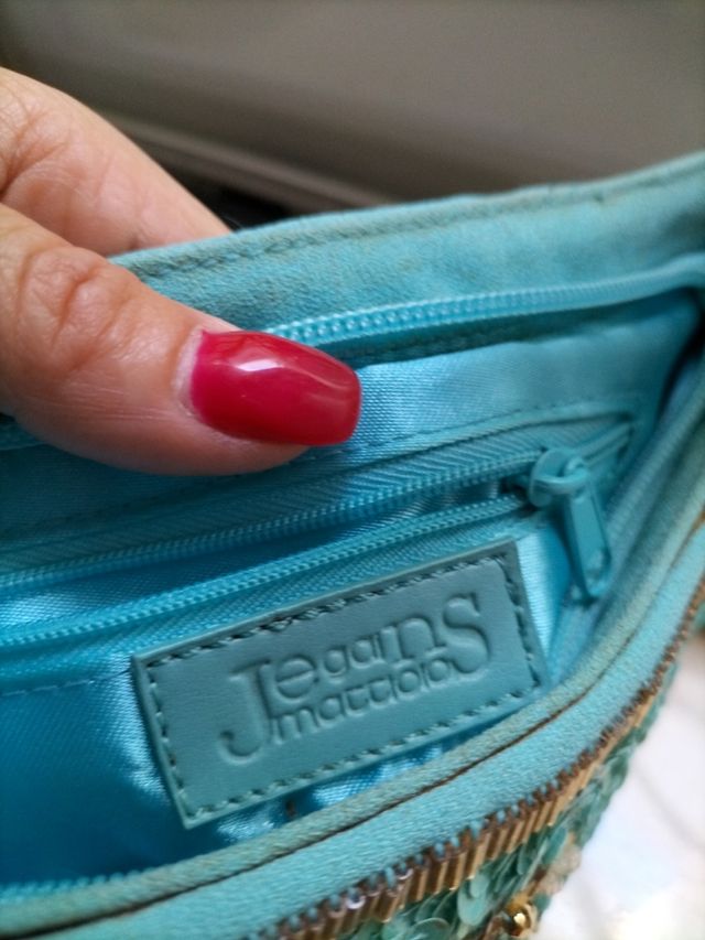 borsa turchese elegante J mattiolo