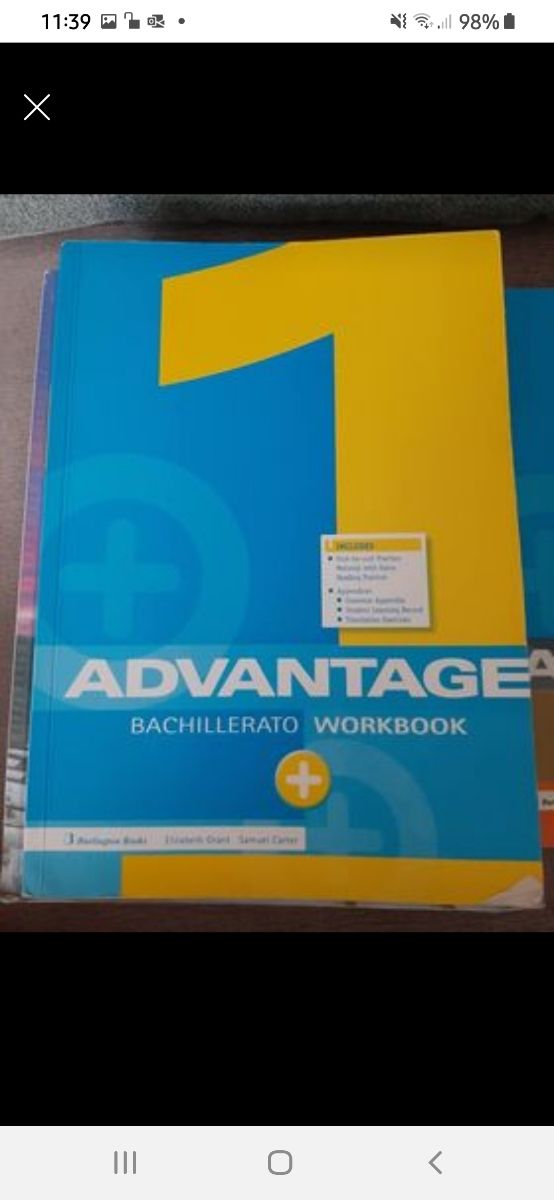 inglés cuaderno y libro 1 bachillerato