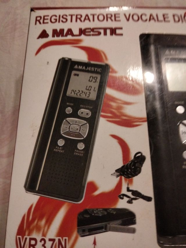 registratore vocale digitale majestic vr37n 