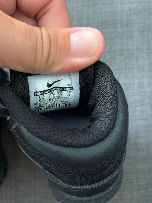 Bota nike bebe talla 17