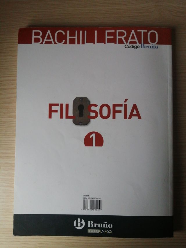 Libro Filosofía 1 bachillerato Bruño