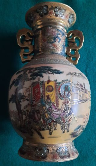 Jarrón chino de cerámica 
