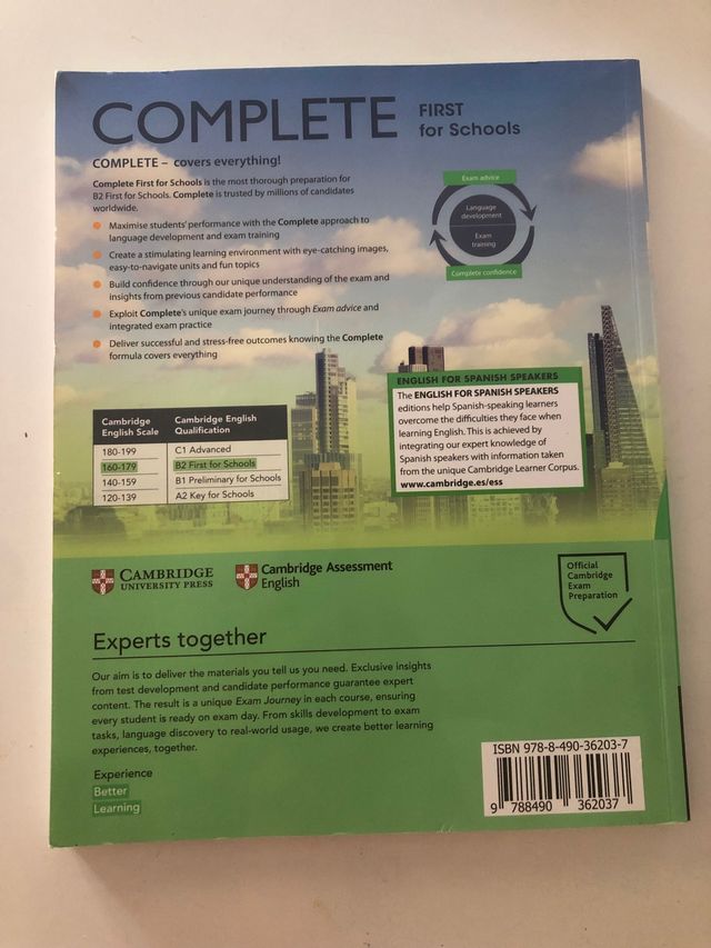 Complete b2 first for schools cambridge de segunda mano por 22 eur en
