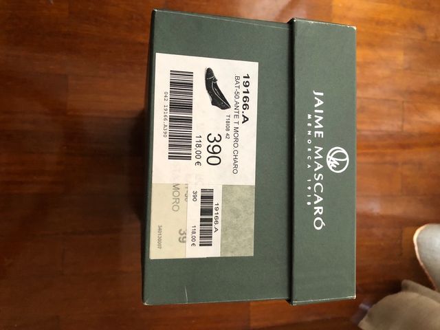 Oportunidad. Zapatos cuña piel Jaime Mascaro n.39