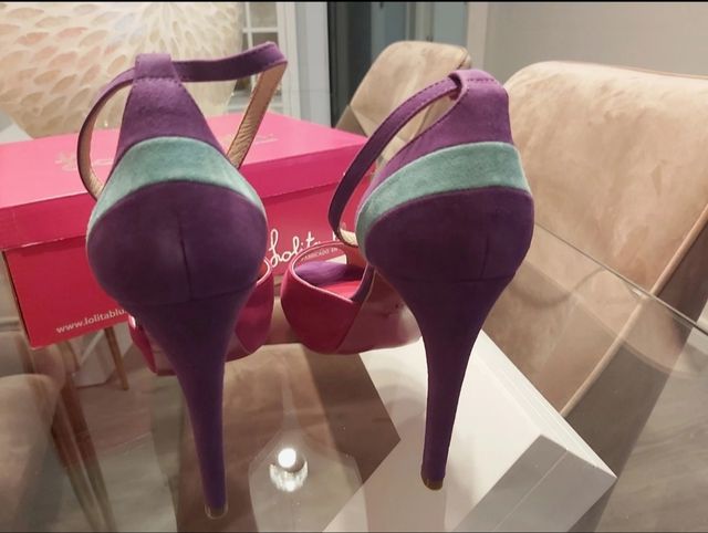 Zapatos Lolita Blu en piel y ante. Precio negociab