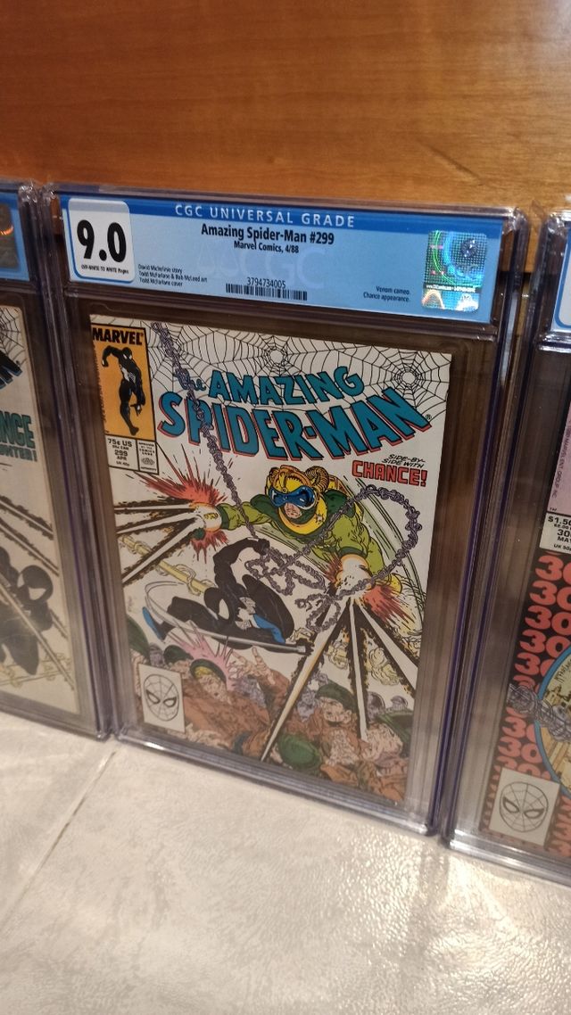 tetralogia  venom mcfarlane 298,299,300 y 301 cgc