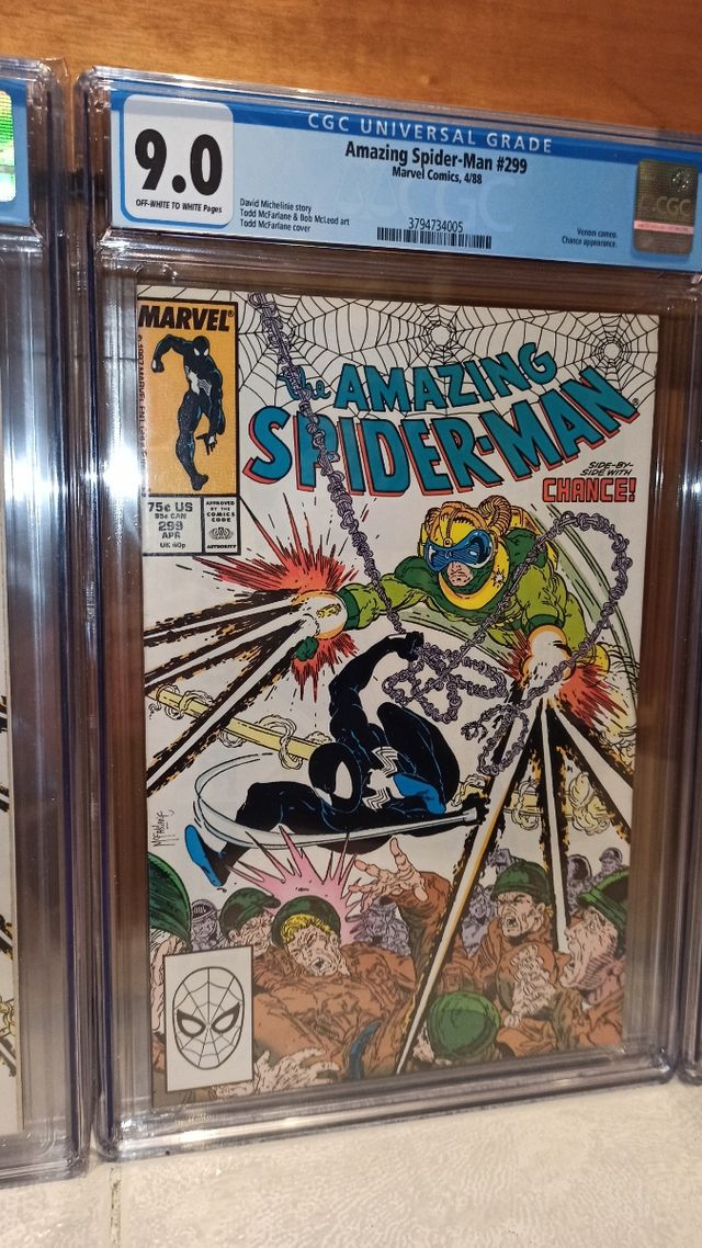 tetralogia  venom mcfarlane 298,299,300 y 301 cgc