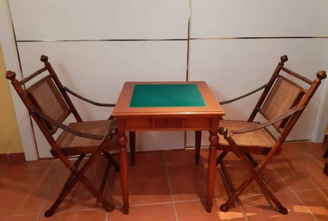 👀Mesa juegos😱 (AJEDREZ y CARTAS ) con cajones