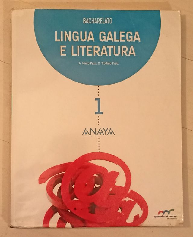 Lingua galega e literatura Anaya 1° Bachillerato