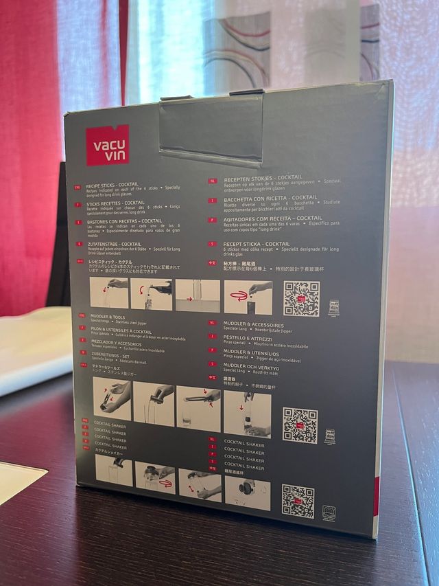 Vacuvin Cocktail set. Set de coctelería vacuvin