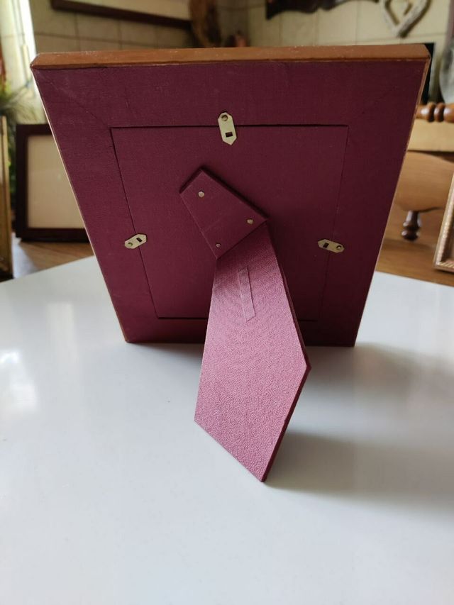 Portafoto in radica d'ulivo e vetro