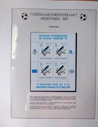 Álbum sellos mundial de fútbol Argentina 78 1978