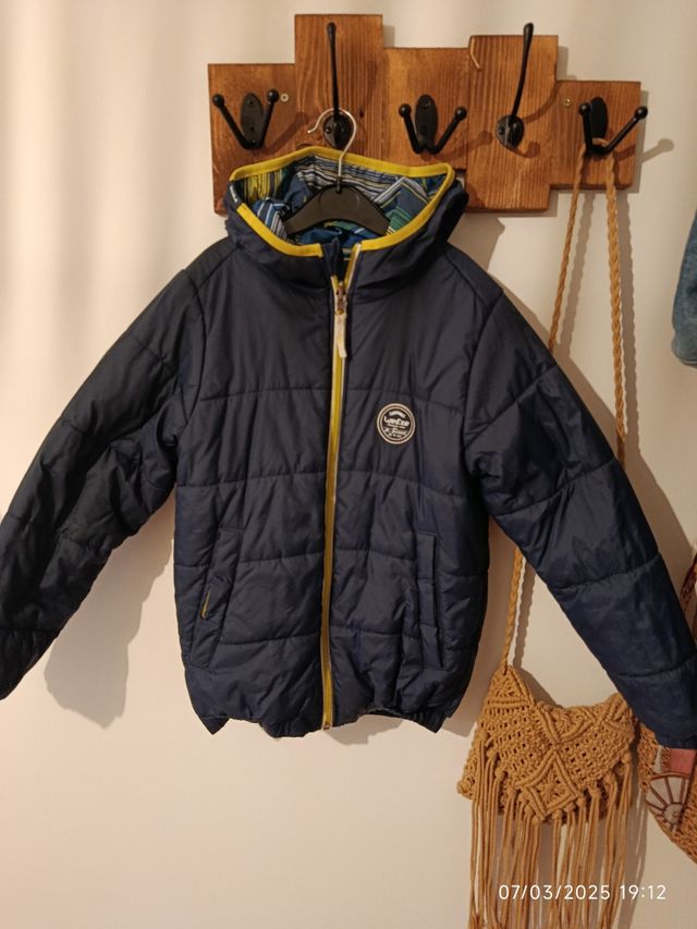 Cazadora niño 8 años REVERSIBLE