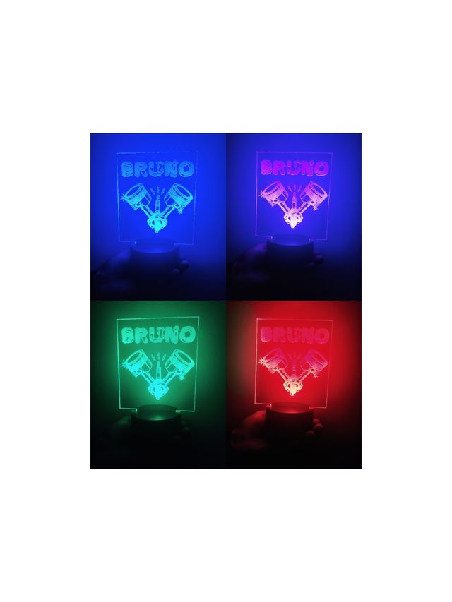 Lampara led personalizada.