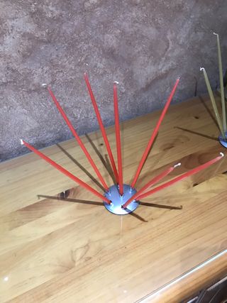 Dos Soportes con 6 velas cada uno 