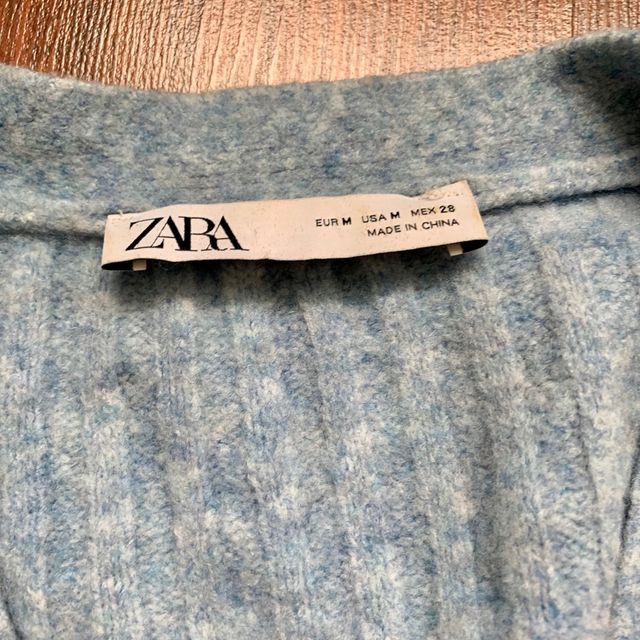 cárdigan azul bebé Zara M 38