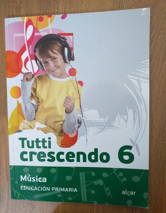 libro de música Tutti crescendo 6 primaria