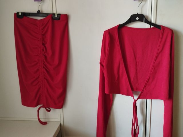 vestido rojo SHEIN