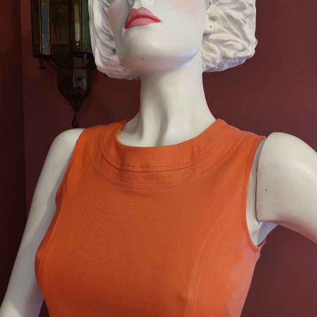 vestido cortefiel talla 38 color coral