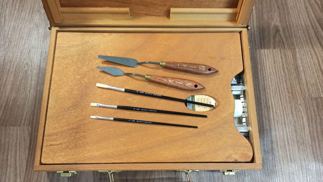 Caja de pinturas de óleo