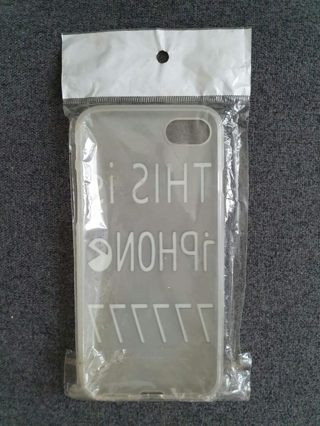 Funda de plástico iphone 7, 8 o SE