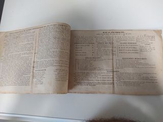 calendario y Almanaque 1845