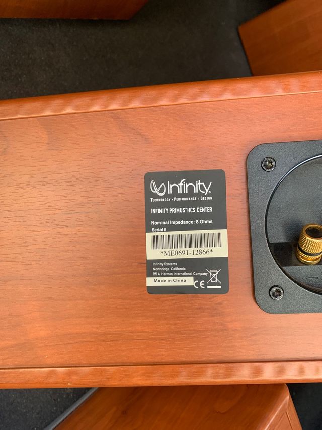 infinity altavoces Home cinema primus como nuevos