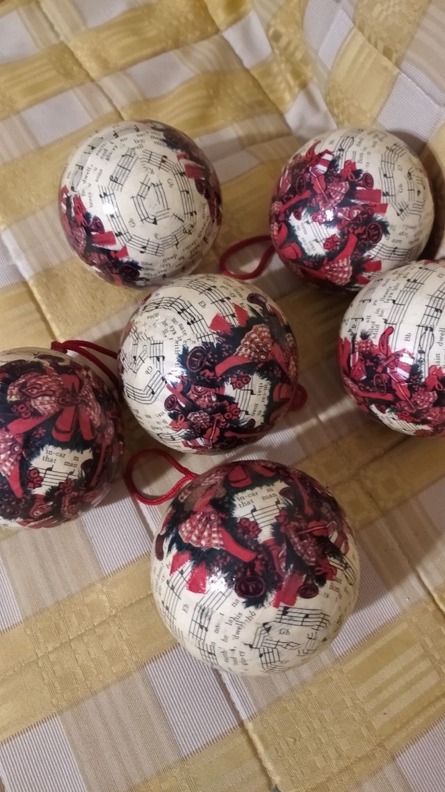 sfere vintage 6pezzi