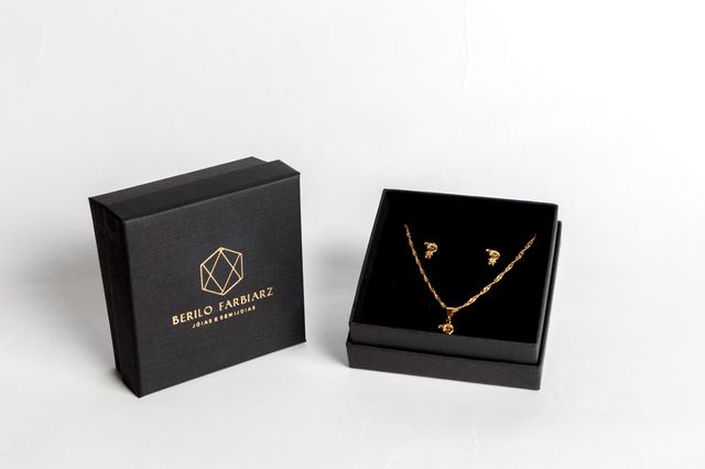 Conjunto Infantil Niña chapado oro 18k