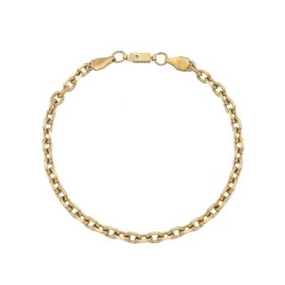 (Collar y Pulsera) Eslabones Acero color Oro