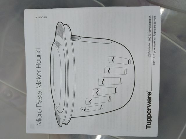 Micropasta Tupperware