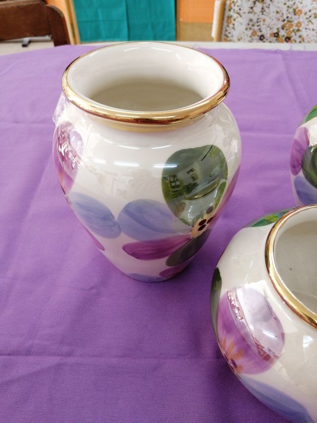 Juego 3 Jarrones ceramica