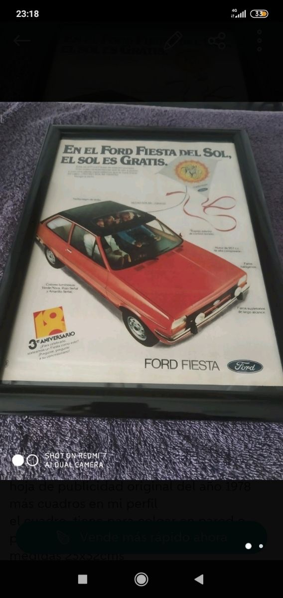 ford fiesta cuadros
