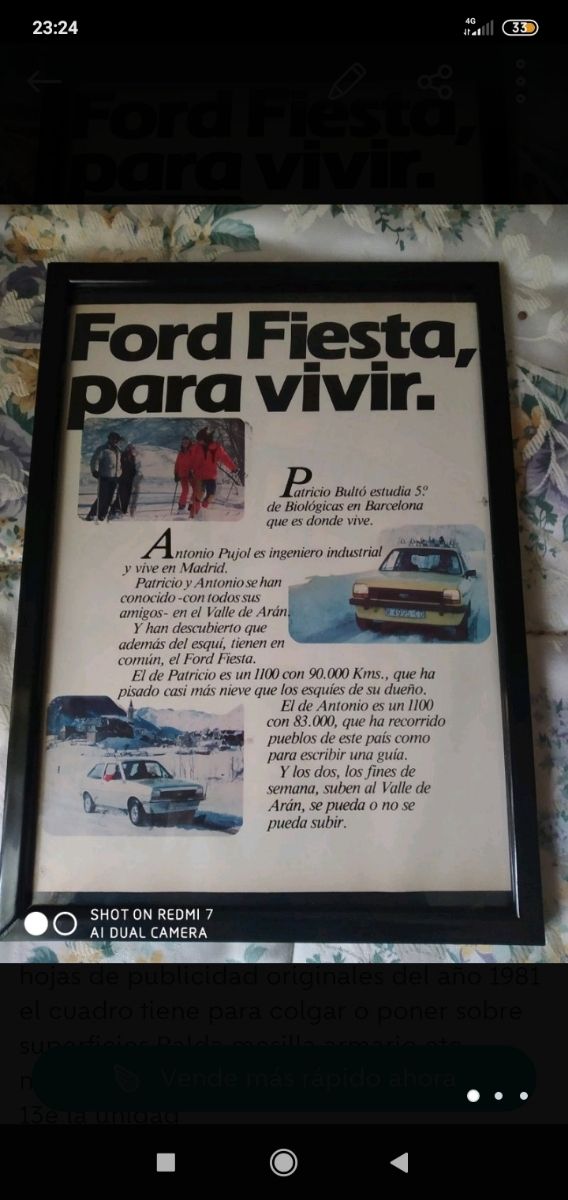 ford fiesta cuadros