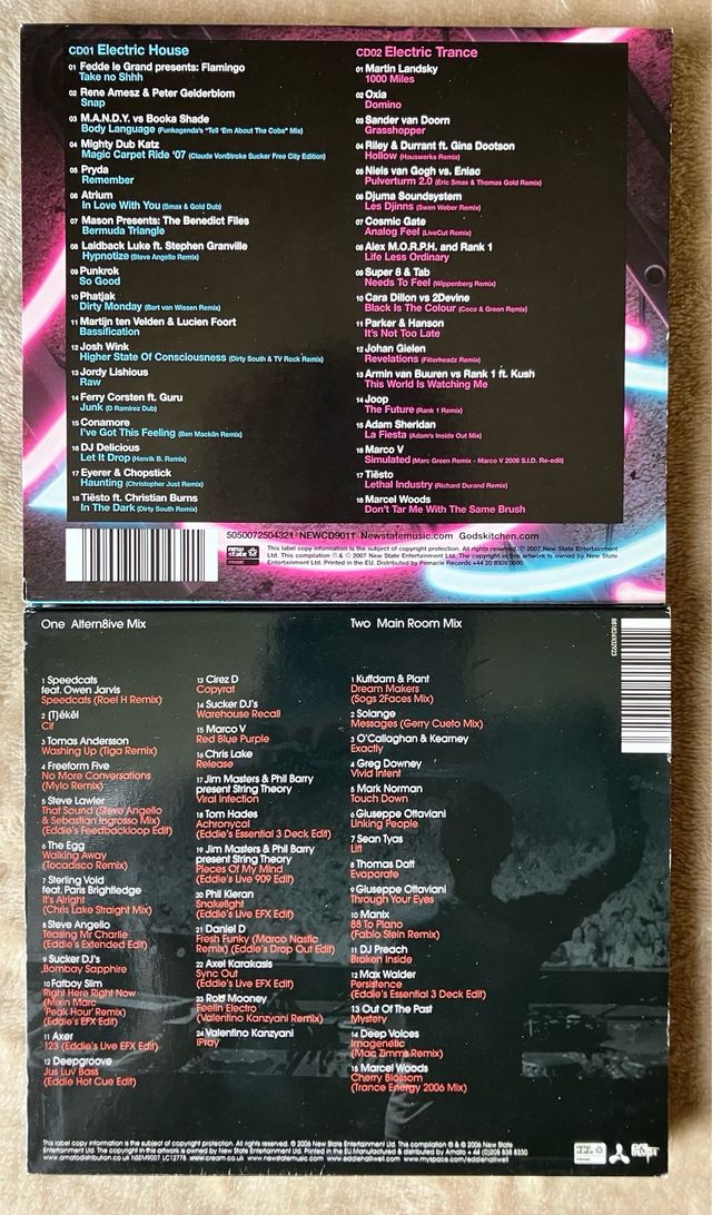 Pack Global Gathering y Cream Anthems UK CD