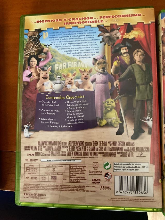 Colección DVDs SHREK