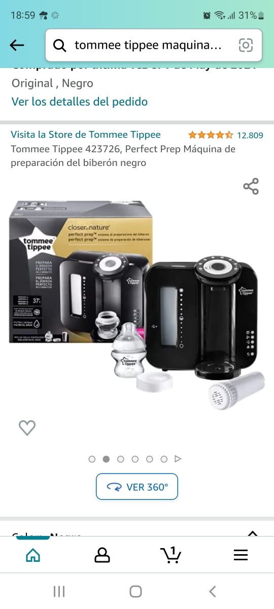 maquina prepara biberon