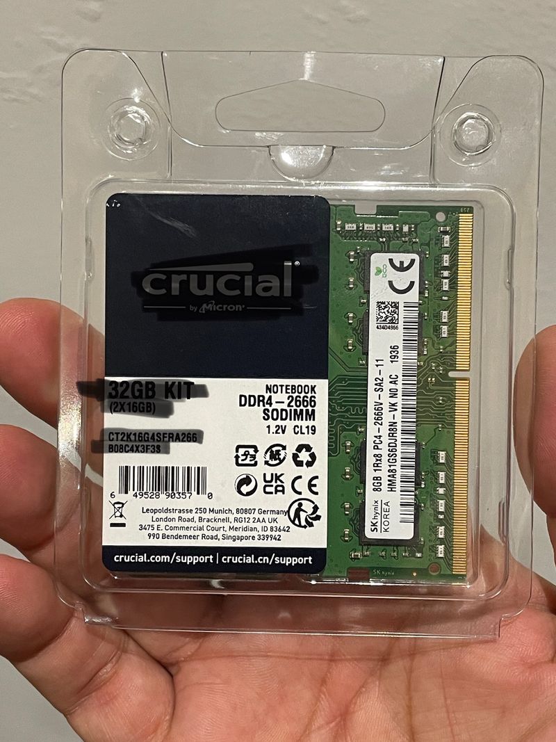 Memoria RAM DDR3 PC4 2600Mhz 16GB Dell portat afbeelding 2