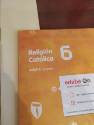 libro religión católica de 6 Edebe 
