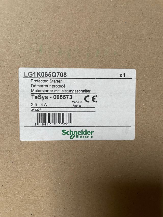 Guarda motor con arrancador y bloqueo