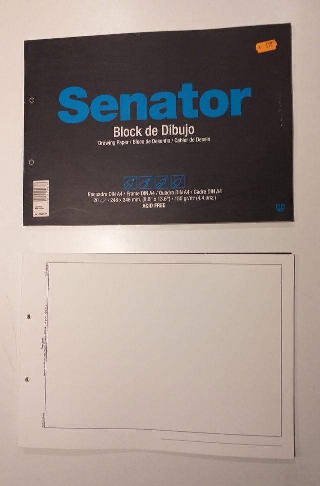 Blocks de dibujo A4 UNIPAPEL